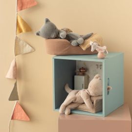 Maileg Sleeping Kitten Plush Cream Peach