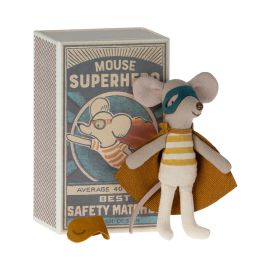Maileg Mouse Super Hero in Matchbox