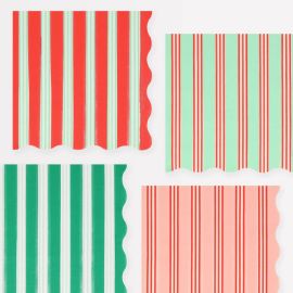 Meri Meri Christmas Napkins Festive Stripe Large