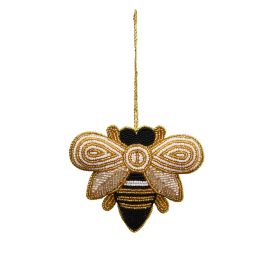 Maytime Christmas Decoration Beaded Bee