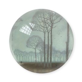 Museum Glass Paperweight Jan Mankes Row of trees