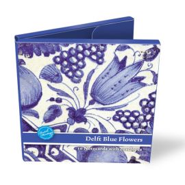Museum Card Wallet Delft Blue Flower Tiles