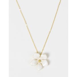 Stella+Gemma Necklace Mini Flower White