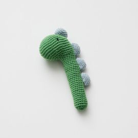 Over The Dandelions Rattle Crochet Dinosaur