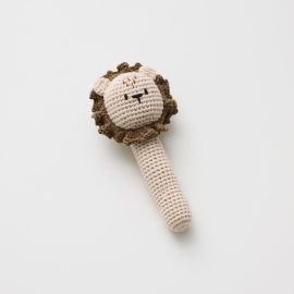 Over The Dandelions Rattle Crochet Lion