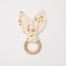 Over The Dandelions Organic Bunny Ears Teether Daisy
