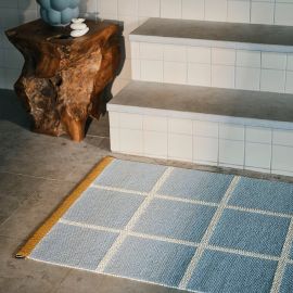 Pappelina Rug Criss Pop Blue Fog