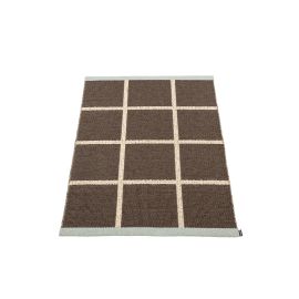 Pappelina Rug Criss Pop Dark Brown