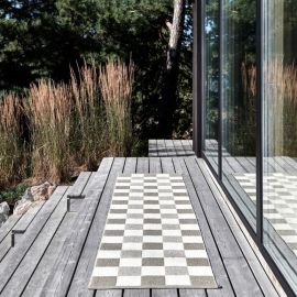 Pappelina Rug Pix Dark Linen