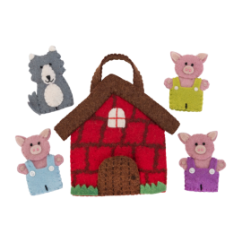 Pashom Finger Puppet Play Bag Three Little Pigs