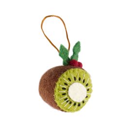 Pashom Christmas Decoration Kiwi Fruit With Holly