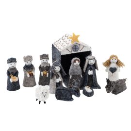 Pashom Christmas Nativity Scene Natural