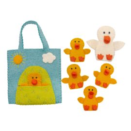 Pashom Finger Puppet Play Bag 5 Little Ducks
