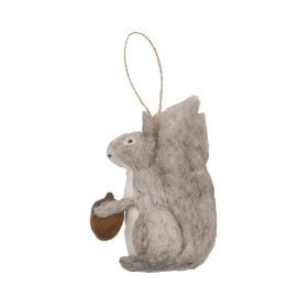 Pashom Christmas Decoration Squirrel With Acorn Natural