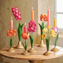 Pip Studio Candle Holder Metal Tulip Pink 26cm