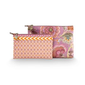 Pip Studio Cosmetic Bag Caryn Combi Matata Lilac