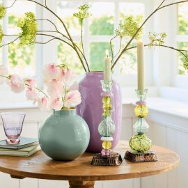 Pip Studio Candle Holder Glass Beads Green 28cm