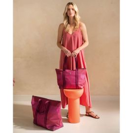 Pip Studio Tote Bag Tilda Stripe Pink Medium