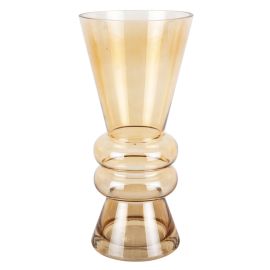 Present Time Vase Flare Vanilla Yellow