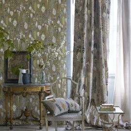 Designers Guild Wallpaper Quill Gold