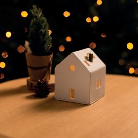 Räder Tealight House Gold Chimney
