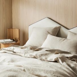 Weave Ravello Linen Duvet Cover Bone
