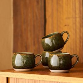 Robert Gordon Mineral Mug Set of 4 Serpentine