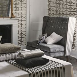Designers Guild Wallpaper Rheinsberg Black & White