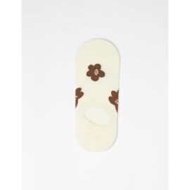 Stella+Gemma Socks No Show White Chocolate Flower