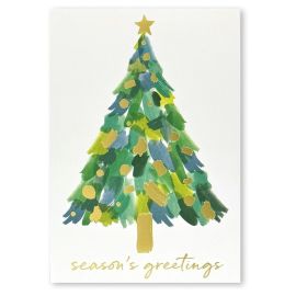 Simson Christmas Cards Boxed Painterly Splash Pack of 10