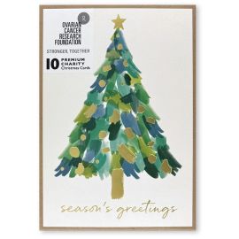 Simson Christmas Cards Boxed Painterly Splash Pack of 10