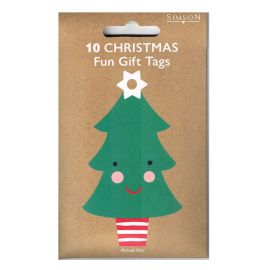 Simson Christmas Gift Tags Santa & Tree