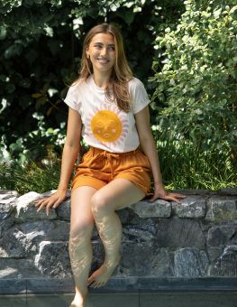 Stella+Gemma T Shirt Soho Cuff Sol Del Sur Baby Blush