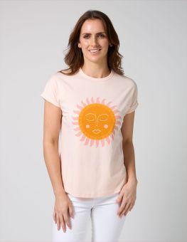 Stella+Gemma T Shirt Soho Cuff Sol Del Sur Baby Blush