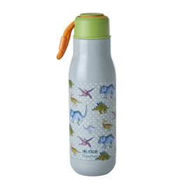 Rice Kids Drink Bottle Stainless Steel Dino
