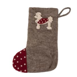 Pashom Christmas Stocking Poodle