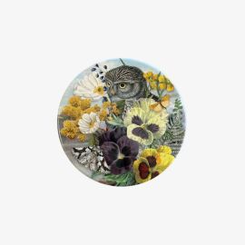 Tanya Wolfkamp Ceramic Coaster Vintage Owl