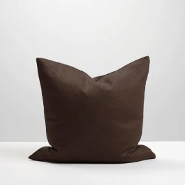 Thread Design Chocolate Linen Cushion