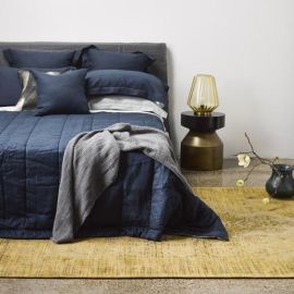 Thread Design Navy Linen Quilt