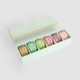 Vixen & Velvet Christmas Decoration Patisserie Macaroon Box of 6
