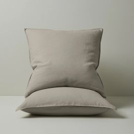 Weave Ravello Linen Euro Pillowcase Pair Pebble