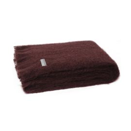 Windermere Mohair Throw Mulberry