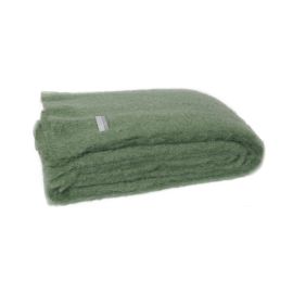 Windermere Mohair Throw Olive