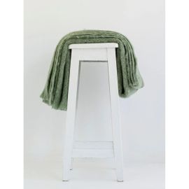 Windermere Mohair Throw Olive