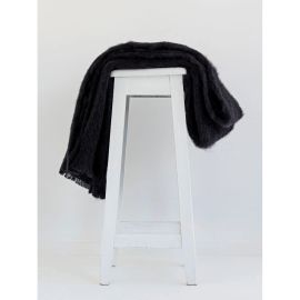 Windermere Mohair Throw Raven
