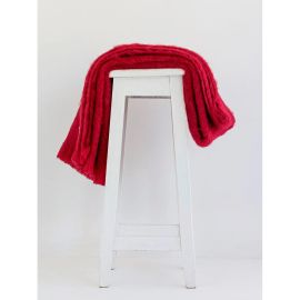 Windermere Mohair Throw Scarlet