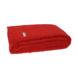Windermere Mohair Throw Scarlet