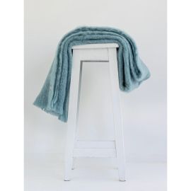 Windermere Mohair Throw Seaspray