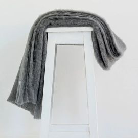 Windermere Mohair Throw Slate