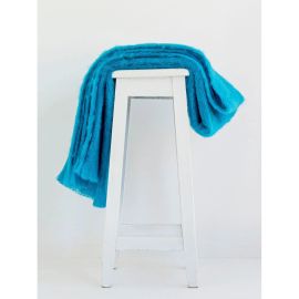 Windermere Mohair Throw Turquoise
